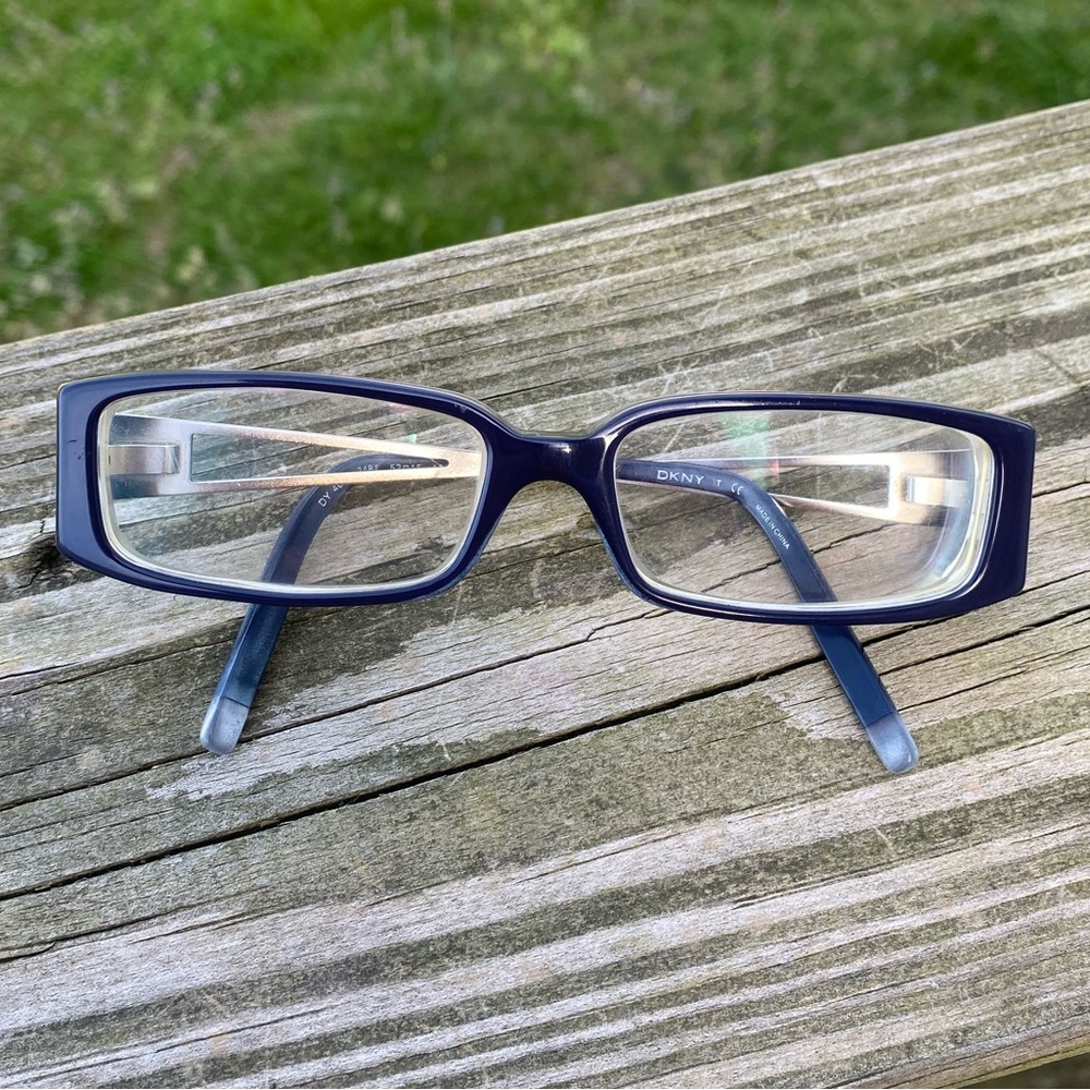 Dkny Blue Glasses Frames Rectangular 52[]15 135 D… - image 2